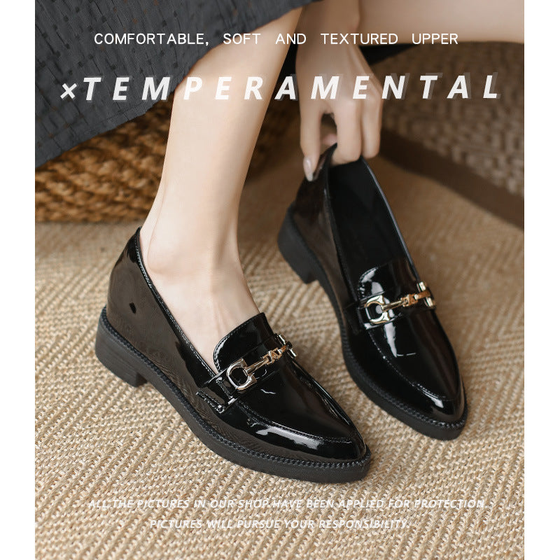 Women's Tang Jing British Style Chunky Height Casual Shoes