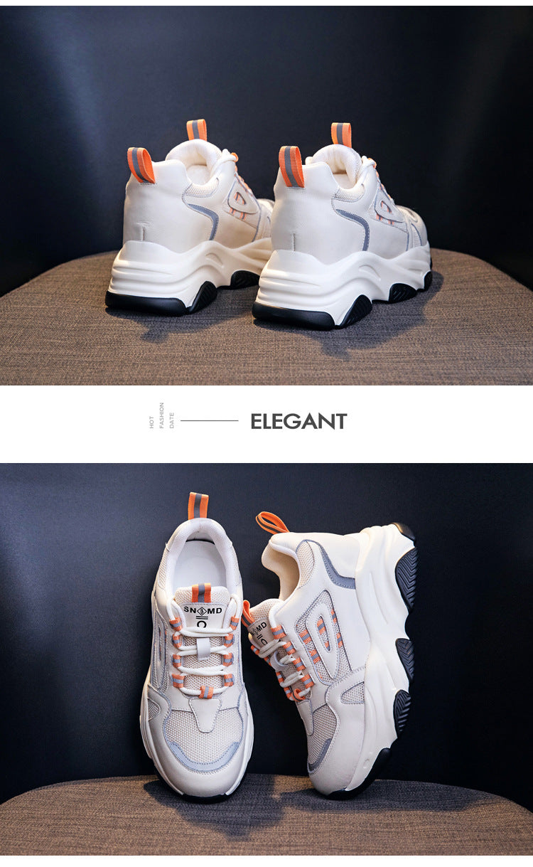 Women's Authentic Clunky Four Sports Platform Heightened Sneakers