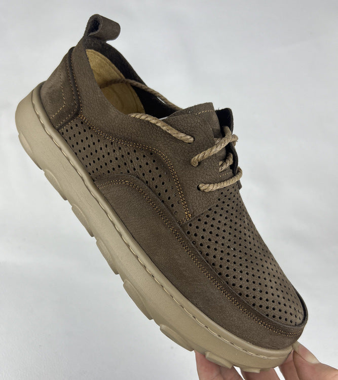 Men's Summer Wide Toe Hollow Breathable Retro Sandals