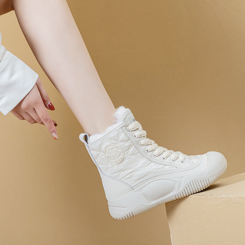 Women's Bottom Waterproof For Winter Cotton Plus Veet Women's Casual Shoes