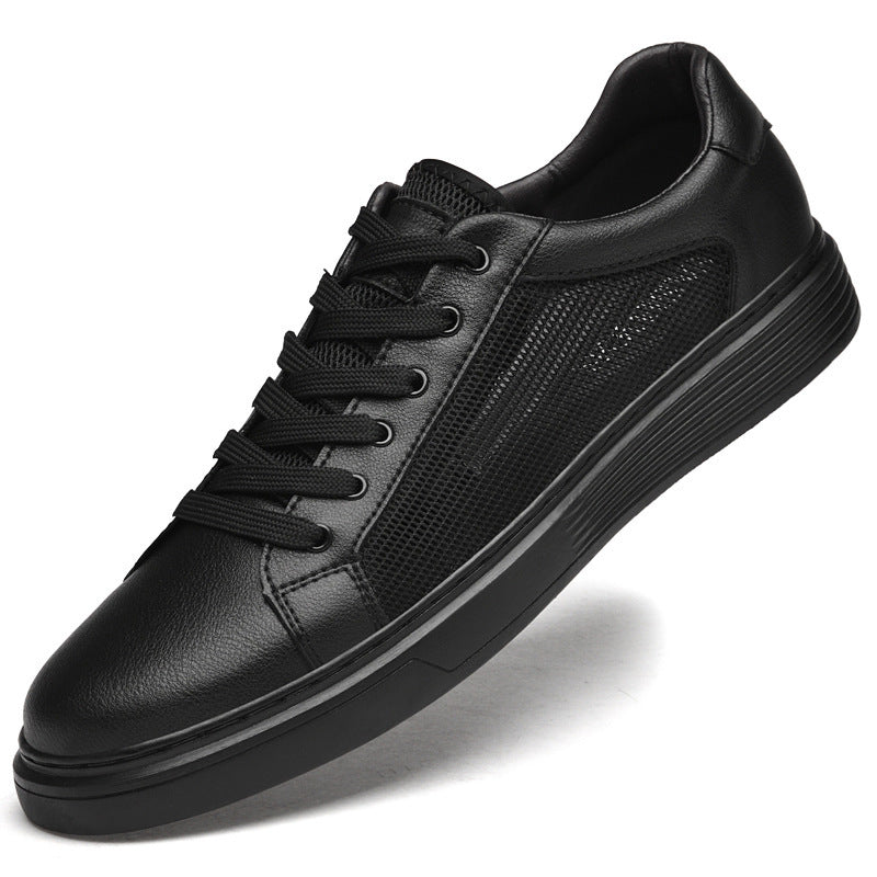 Men's Plus Size Summer Breathable Mesh Surface Punching Men's Board Shoes