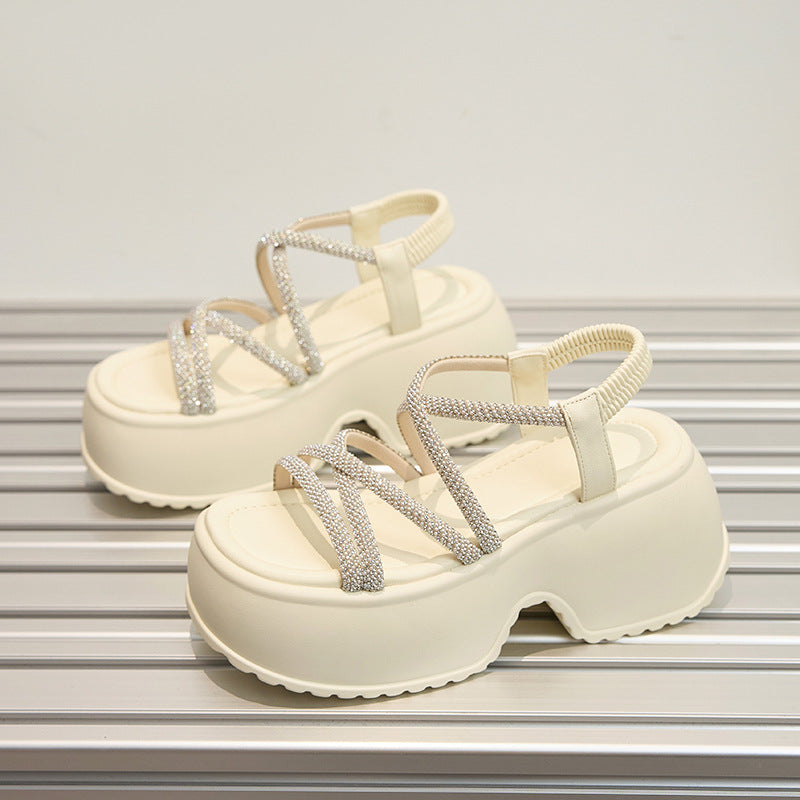 Women's Wear Exquisite Fairy Style Wedge Beach Platform Sandals