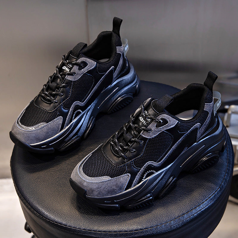 Women's Comfortable Platform Height Increasing Leisure Running Sneakers