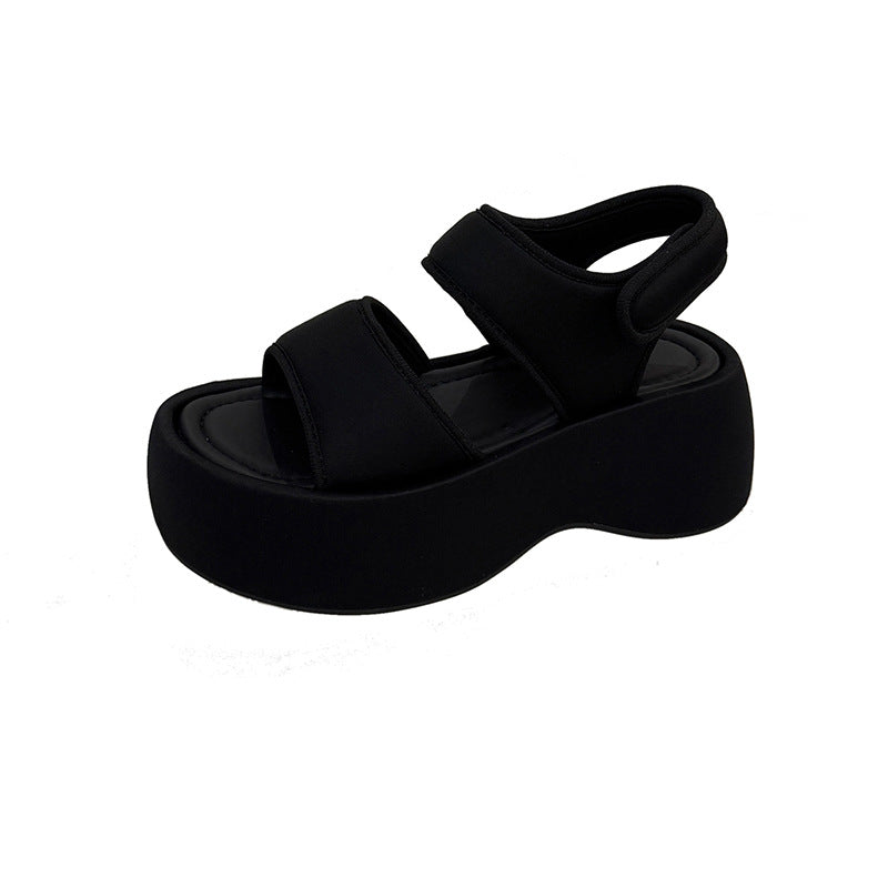 Women's Small Platform Summer Velcro Beach Roman Sandals