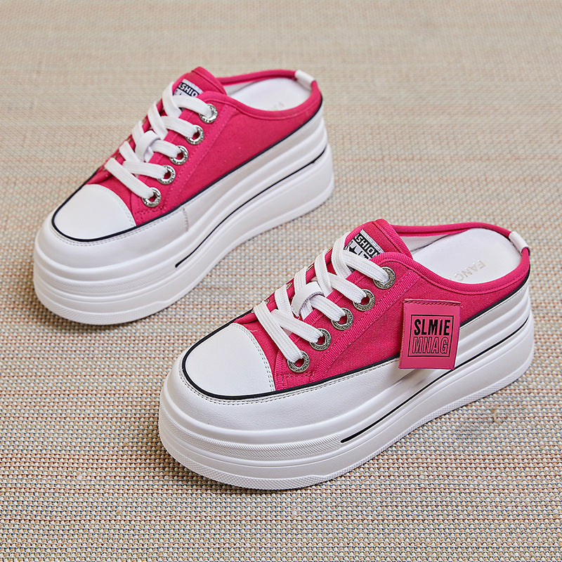 Women's Cap Semi Muffin Height Increasing Insole Fashion Slippers