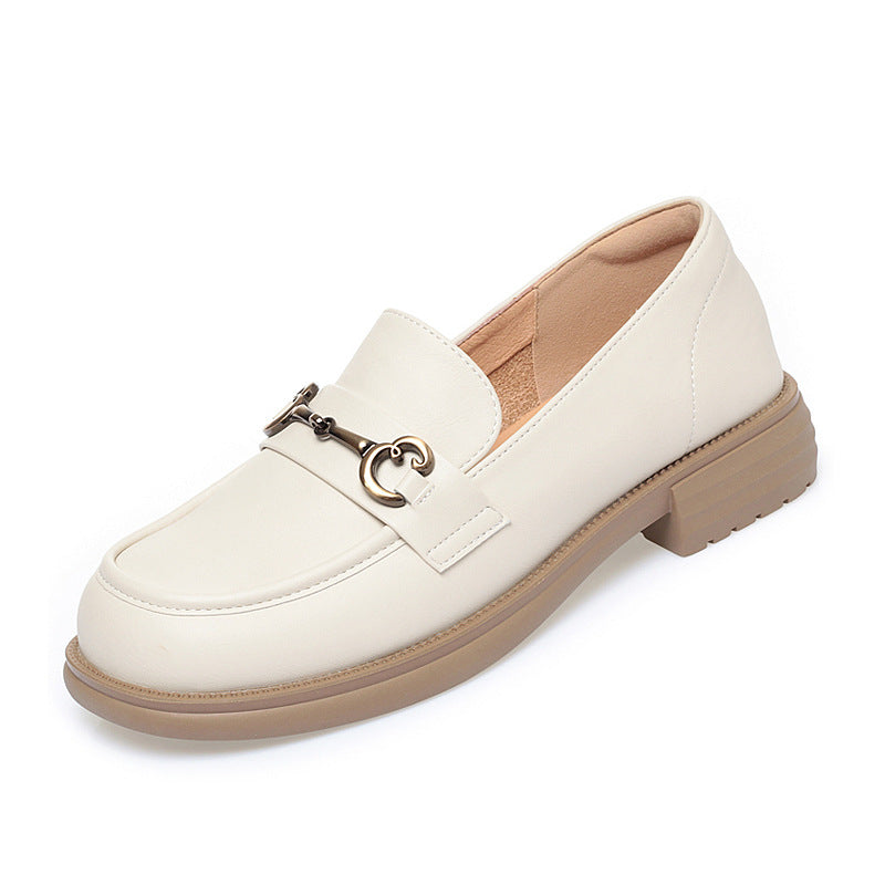 Women's Genuine Retro British Style Spring Deep Loafers