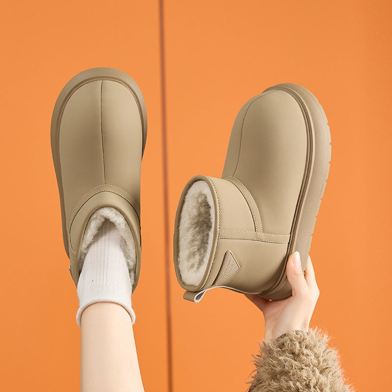 Women's Surface Winter Versatile Warm Big Head Snow Boots