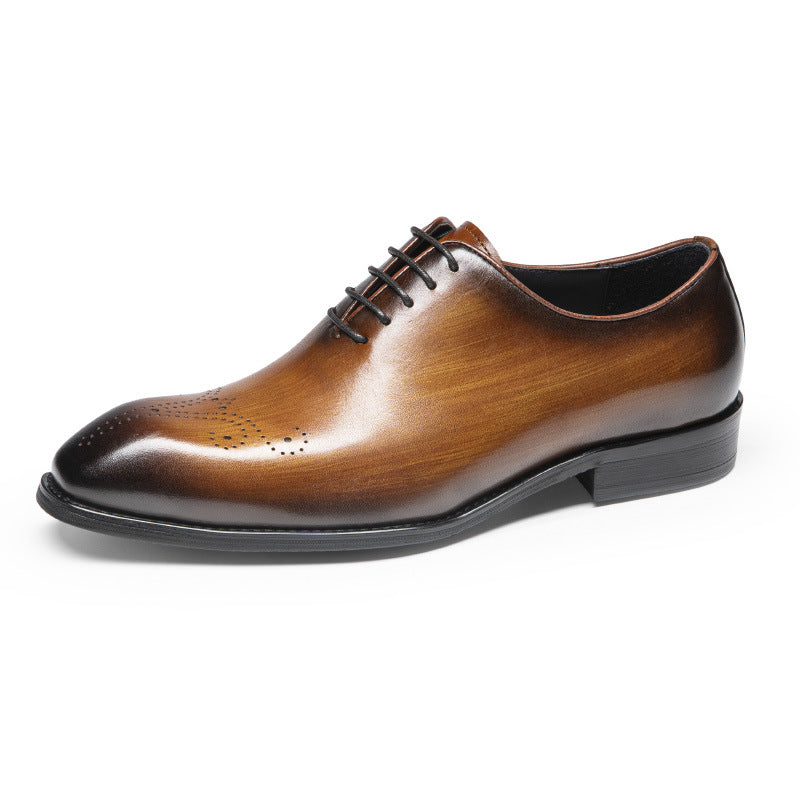 Men's Delivery Within Hours Square Toe Oxford Business Leather Shoes