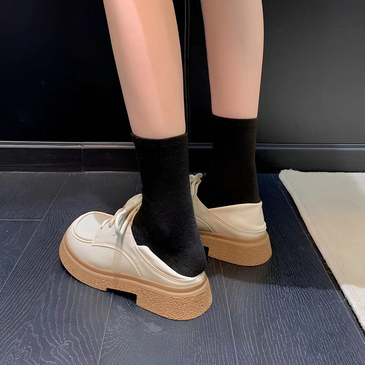 Women's Full Soft Bottom Wild British Style Loafers