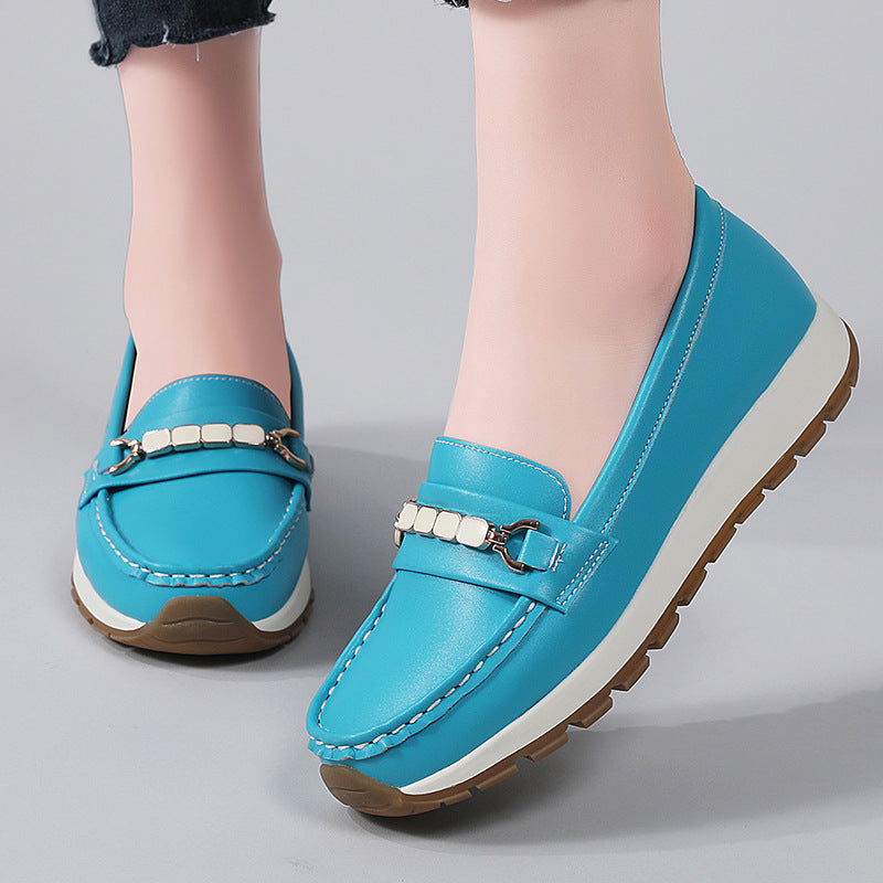 Women's Size Autumn Western Style Mom Soft Casual Shoes