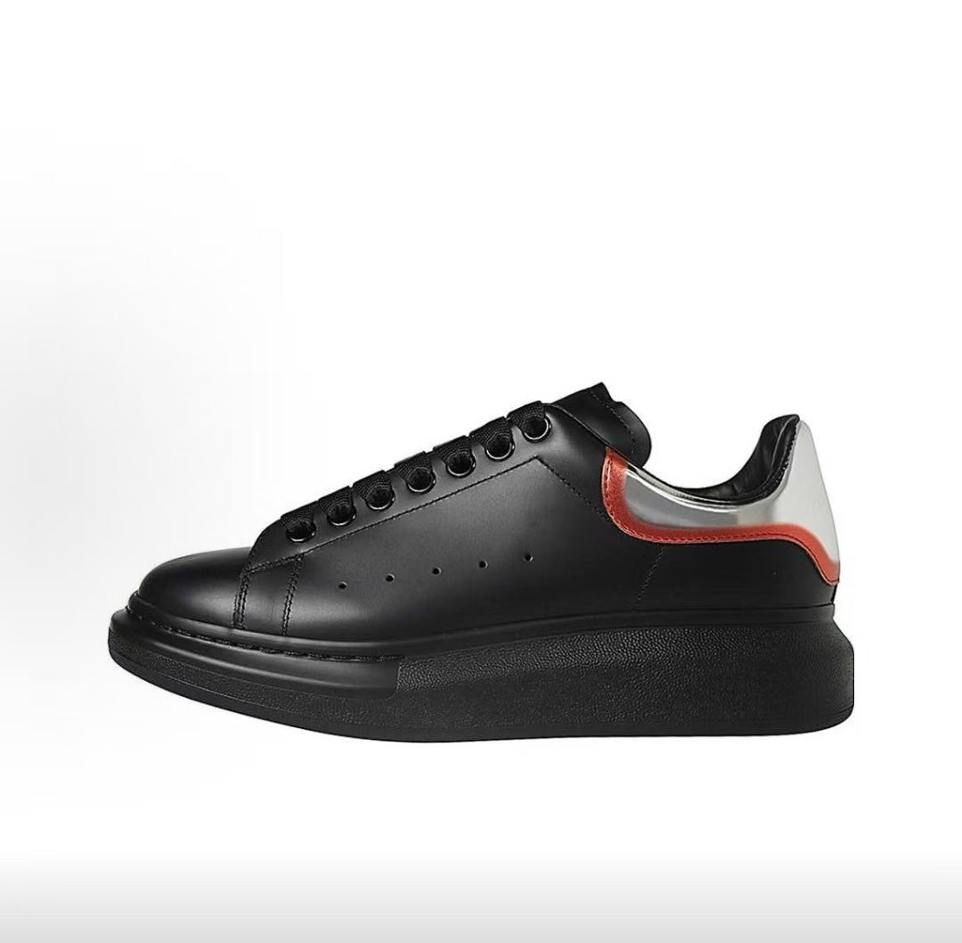 Women's & Men's White Classic Fashion Couple Hidden Platform Men's Board Shoes