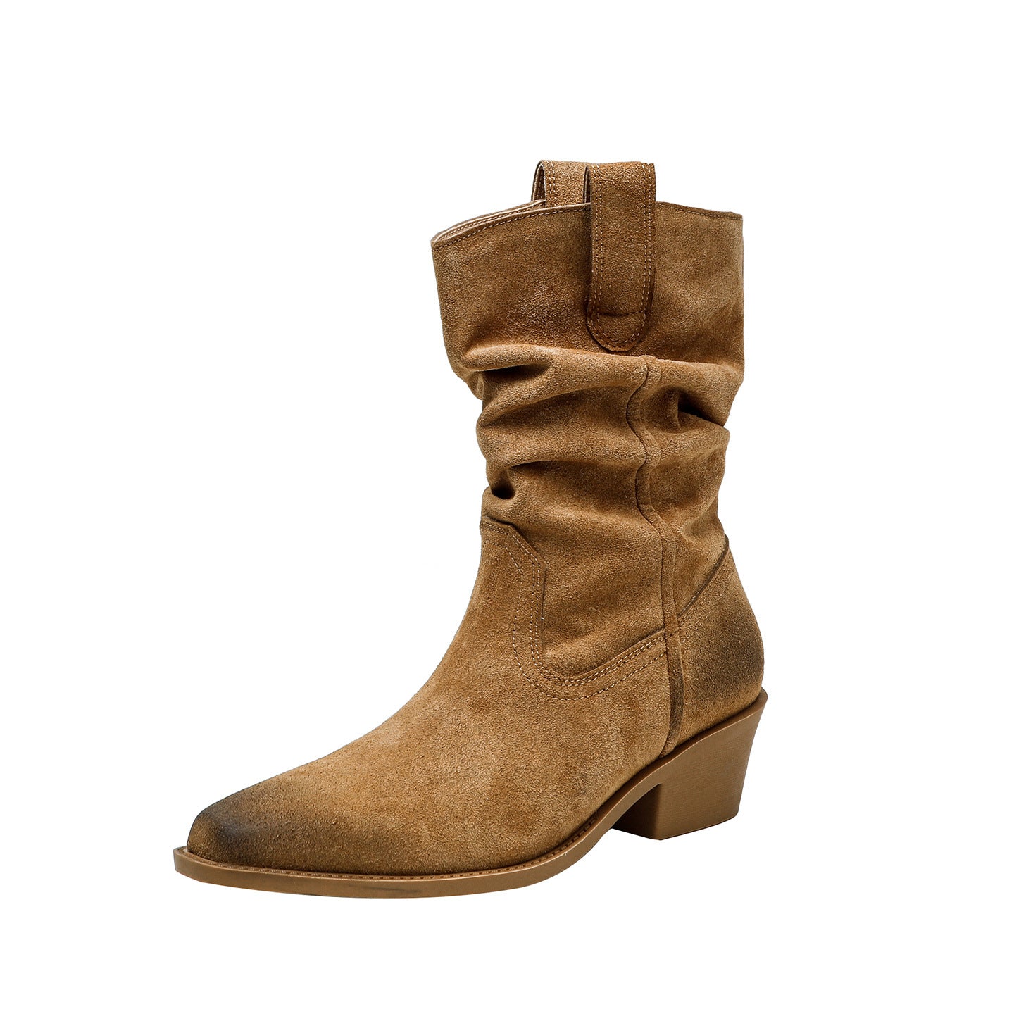 Women's Retro Western Cowboy V Cut Martin Boots