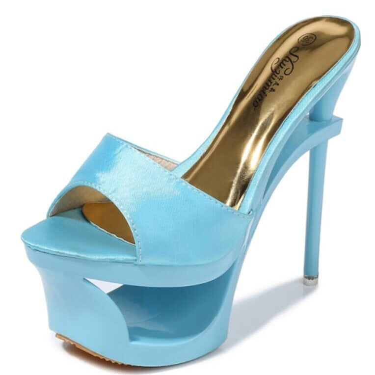 Women's Diamond Chiffon Floral Decorations Waterproof Platform Sandals