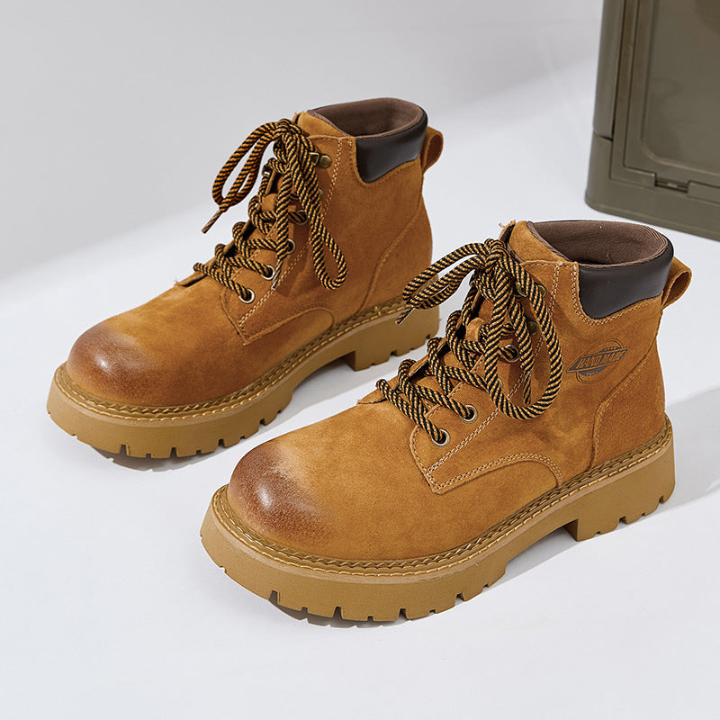 Women's Fleece-lined Warm Outdoor Mountaineering Martin Retro Boots