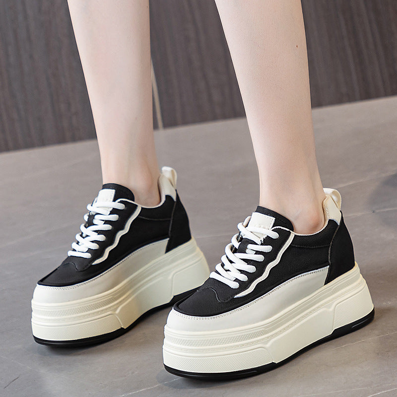 High Platform Height Increasing Insole Small Versatile Single-layer Sneakers