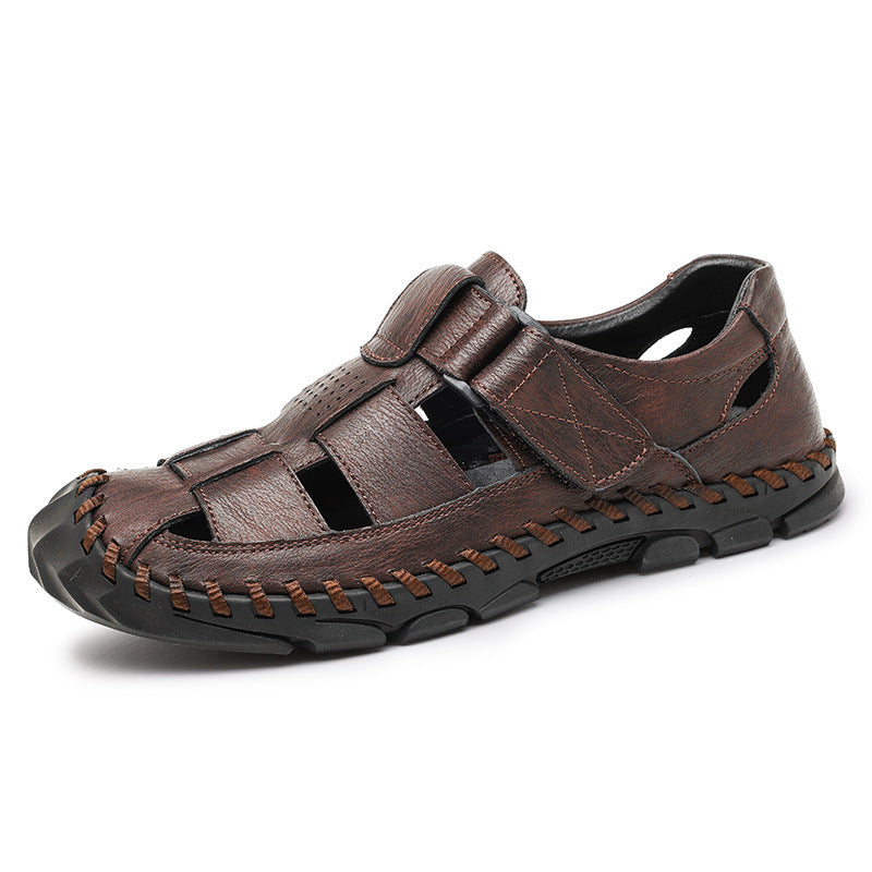 Men's Summer Outdoor Fashion Cattlehide Plus Size Men's Shoes