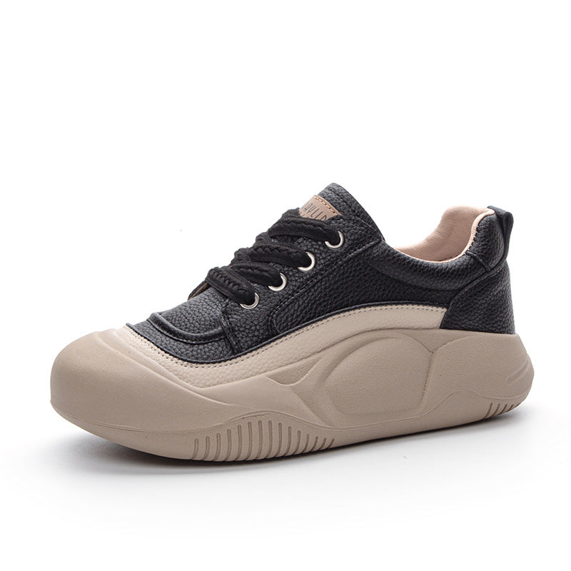 Women's Spring Platform Vintage Skateboard Sports Soft Sneakers
