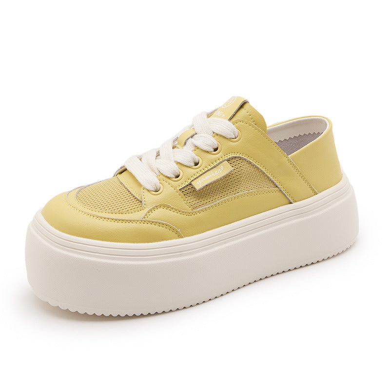 Women's Two-way White Summer Lightweight Comfortable Height Increasing Casual Shoes