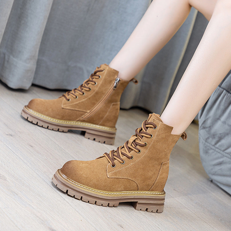 Women's Trendy Sunday Height Increasing Insole Short Boots
