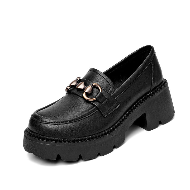 Women's Soft Platform Fashion Spring British Style Loafers
