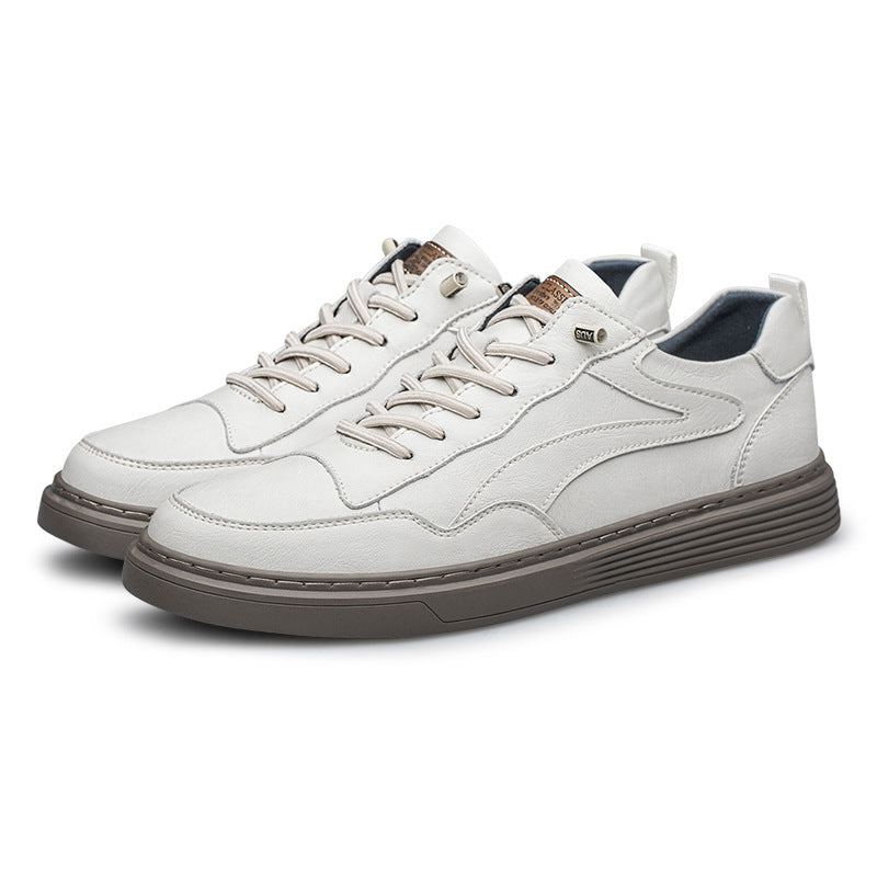Men's Summer Plus Size Board Cowhide Business Sneakers