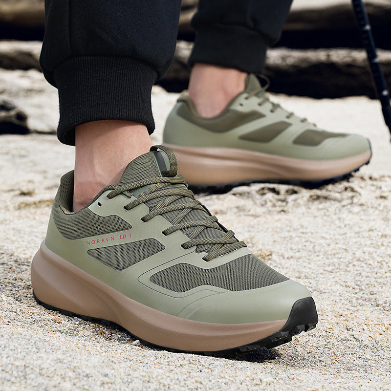 Men's Flat Waterproof Outdoor Hiking Running Commuter Sneakers
