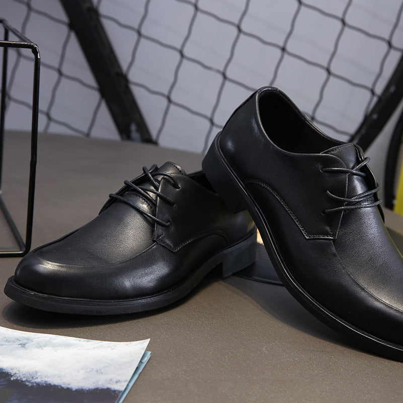 Men's Autumn Business Formal Fashion Round Toe Leather Shoes