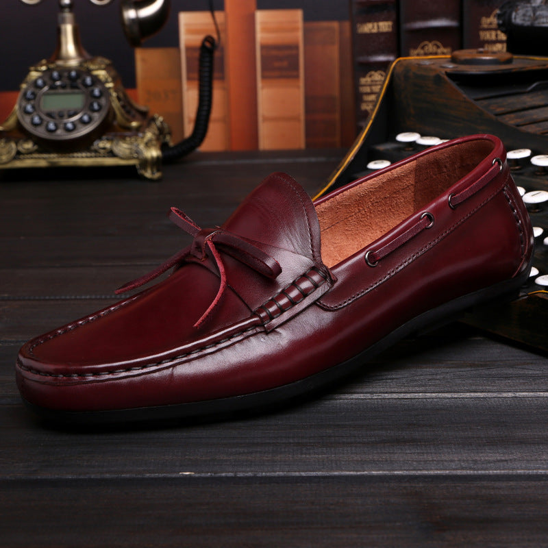 Men's Slip-on Round Toe Classic Formal Wear Leather Shoes