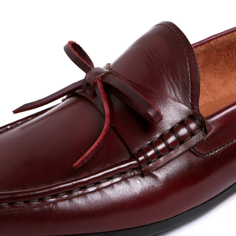 Men's Slip-on Round Toe Classic Formal Wear Leather Shoes