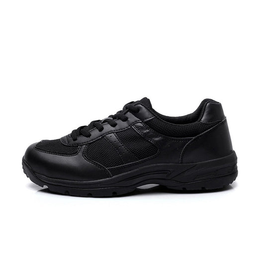 Men's Training Front Breathable Black Round Head Sneakers