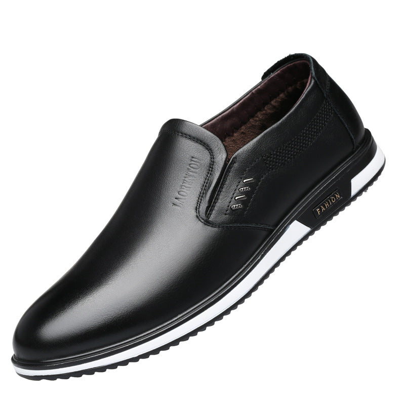 Men's Head White For Authentic Hollow Out Leather Shoes