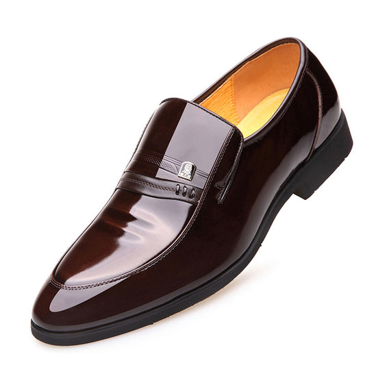 Men's Increasing Insole Genuine Business Formal Wear Leather Shoes
