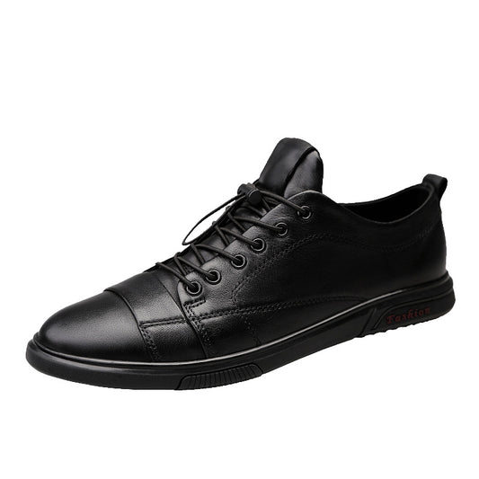 Men's Spring Korean Fashion Black Board British Sneakers