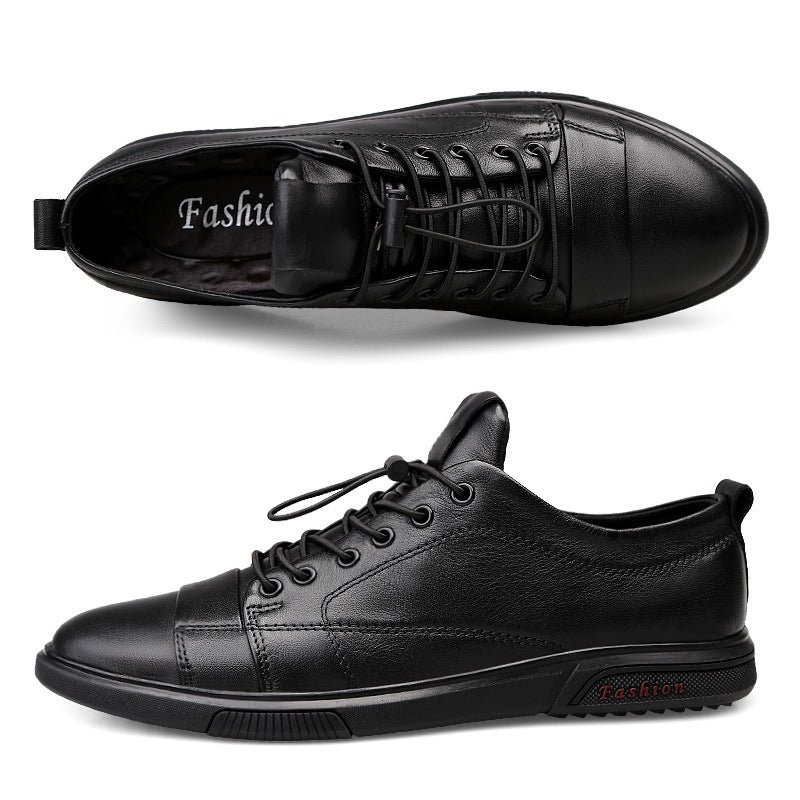 Men's Spring Korean Fashion Black Board British Sneakers