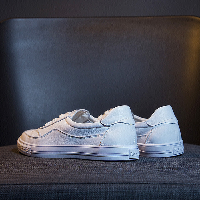 White Spring Korean Style Flat Lazy Low-cut Breathable Women's Casual Shoes