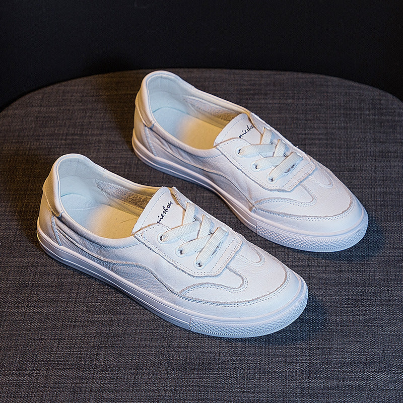 White Spring Korean Style Flat Lazy Low-cut Breathable Women's Casual Shoes