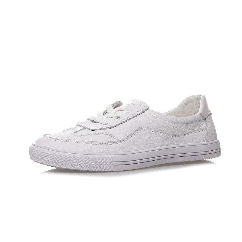White Spring Korean Style Flat Lazy Low-cut Breathable Women's Casual Shoes