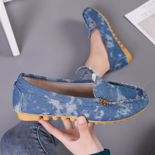 Women's Flat Round Toe Shallow Mouth Plus Casual Shoes
