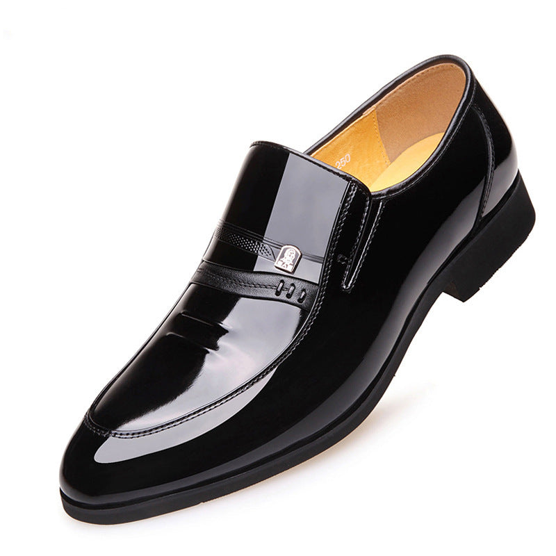 Men's Increasing Insole Genuine Business Formal Wear Leather Shoes