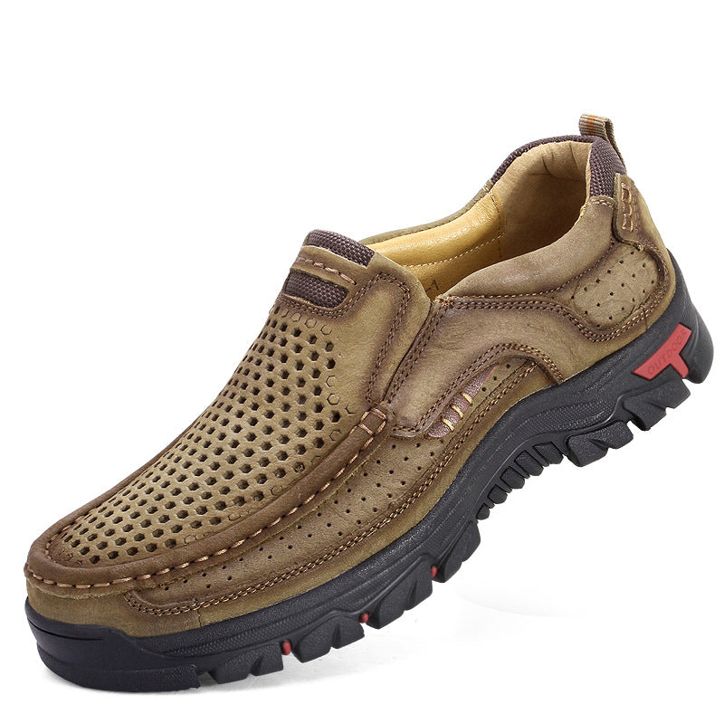 Men's Summer Breathable Hole Dad Genuine Xl Sneakers