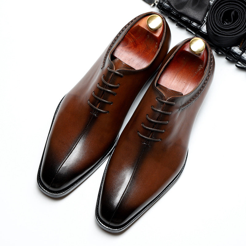 Men's Korean Style Business Formal Wedding Trendy Leather Shoes