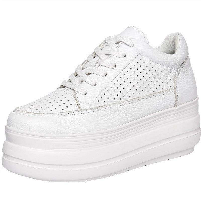 Women's Authentic Hollow Out Hole Ventilation Platform Small Sandals
