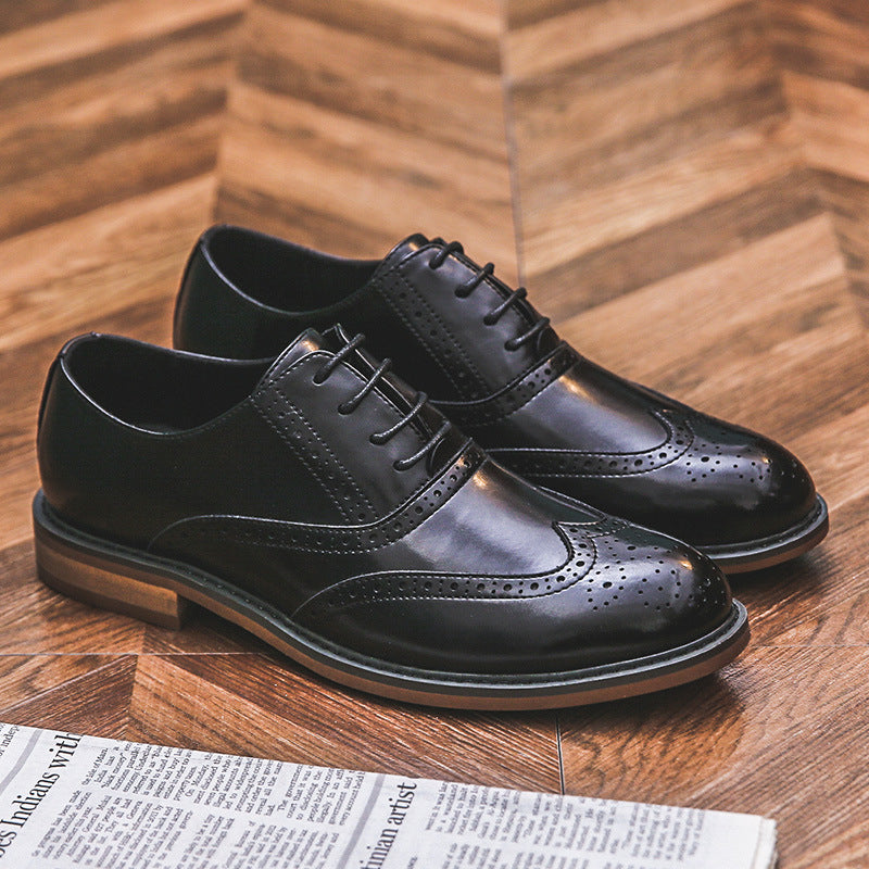 Formal Wear Separated Retro British Style Leather Shoes