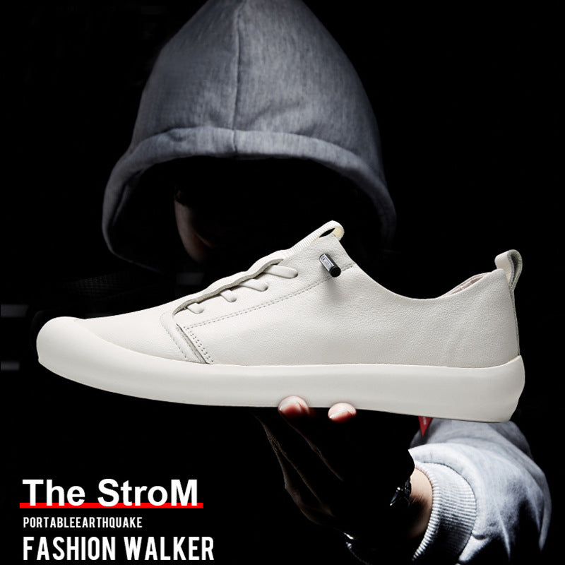 Men's Cool Creative White Korean Fashion Casual Shoes