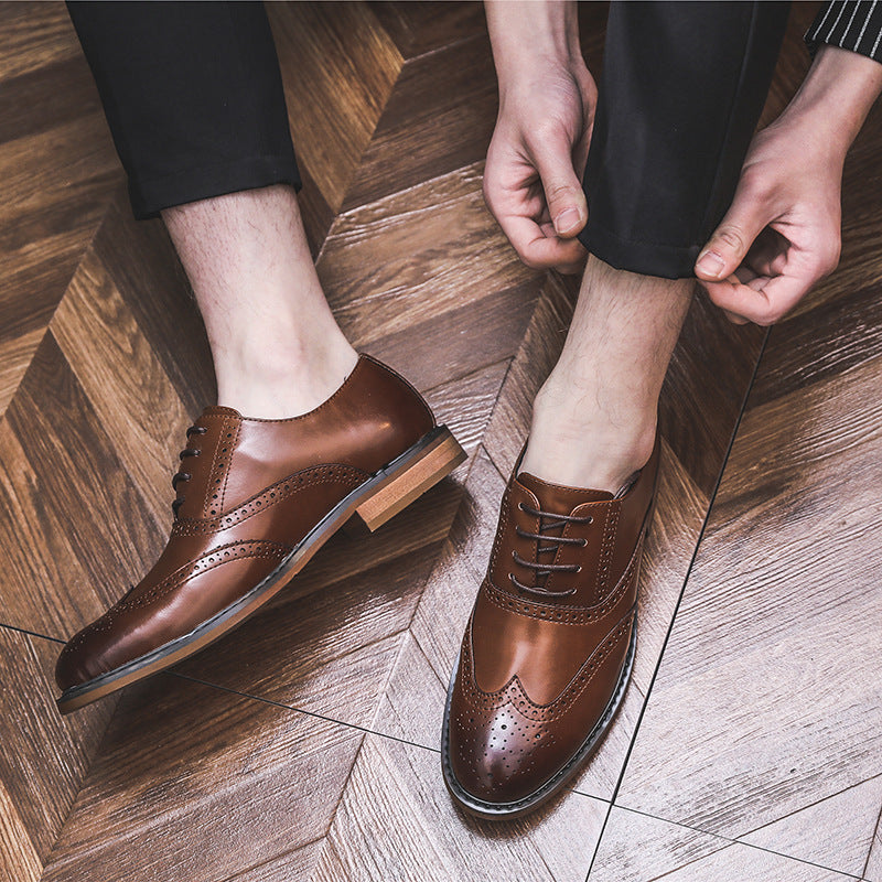 Formal Wear Separated Retro British Style Leather Shoes
