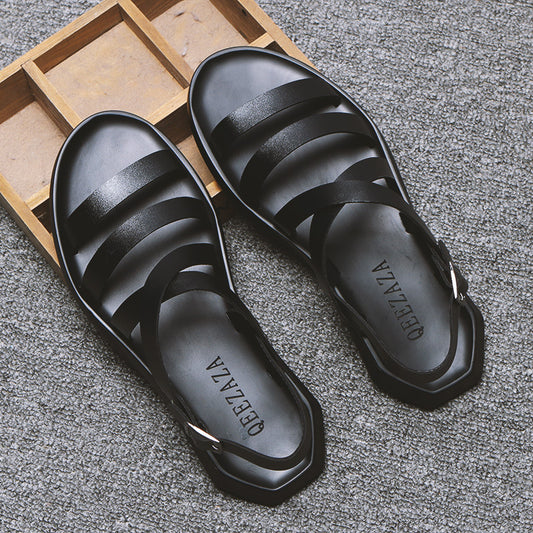 Men's Summer Open Toe Korean Style Beach Sandals
