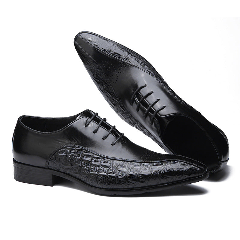 Men's Business Formal Wear Banquet Fashion Brogue Leather Shoes
