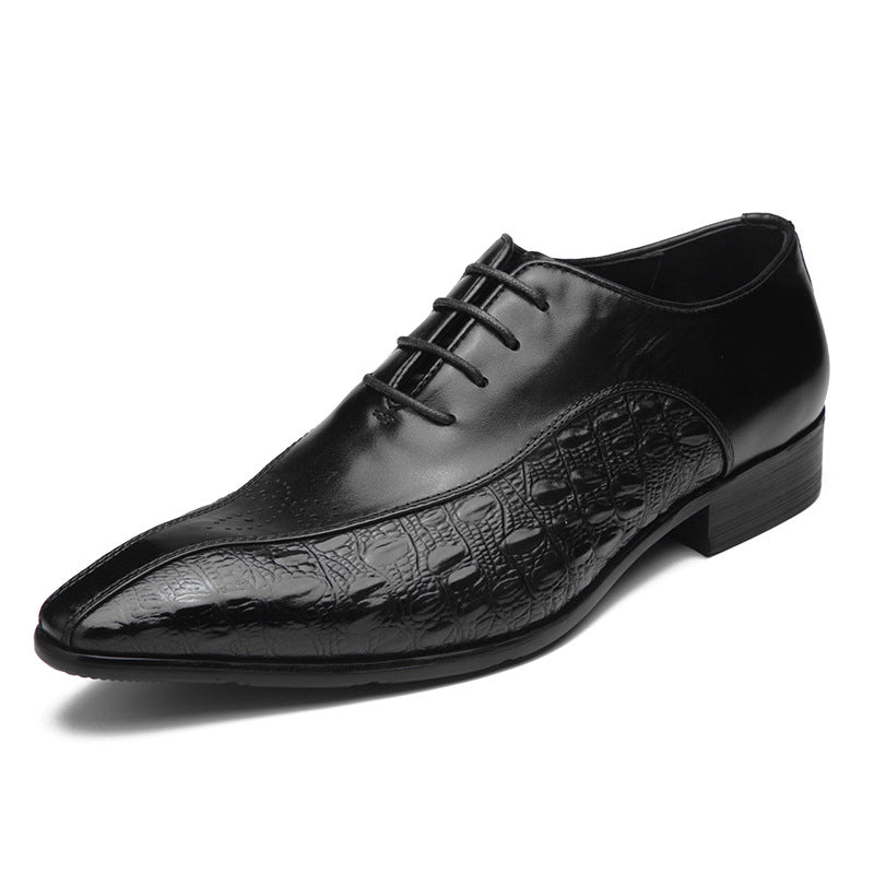 Men's Business Formal Wear Banquet Fashion Brogue Leather Shoes
