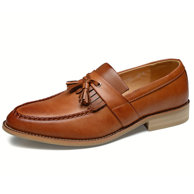 Men's Business Formal Wear Korean Style Trendy Leather Shoes