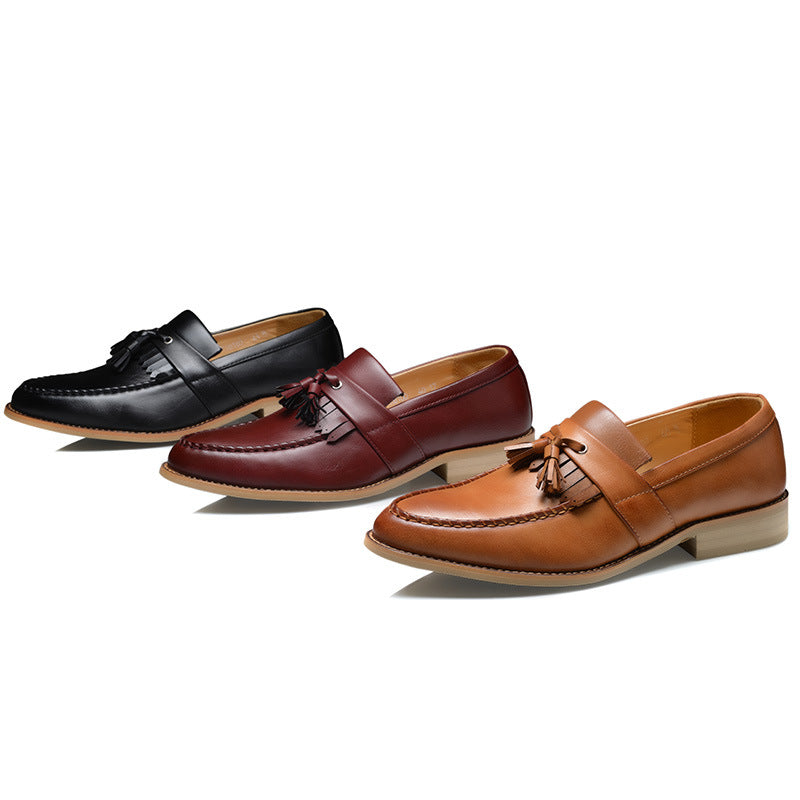 Men's Business Formal Wear Korean Style Trendy Leather Shoes